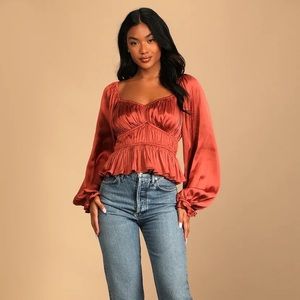 Lulus ‘Sophisticate’ Ruched Top